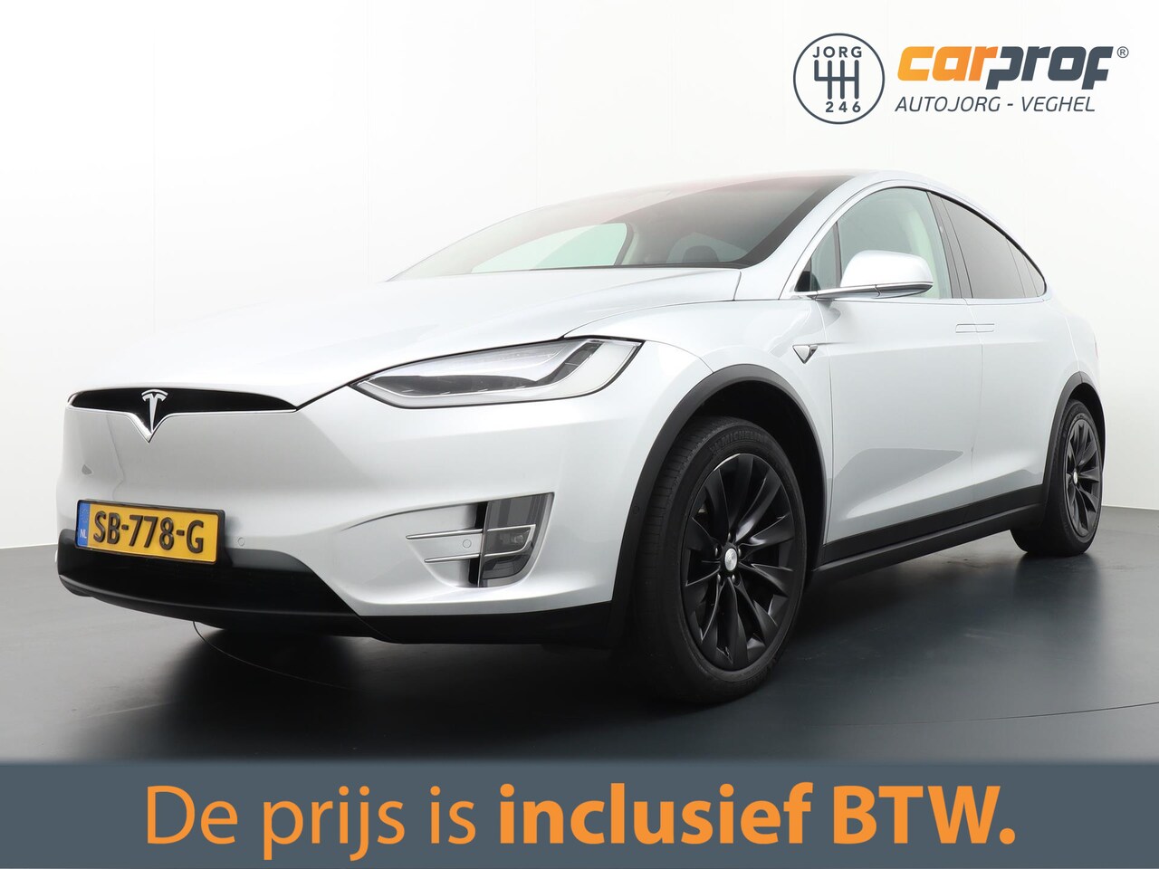 paars Voorvoegsel aanval Tesla Model X 100D 7p. Trekhaak | Incl BTW | Lederen Bekleding 2018  Elektrisch - Occasion te koop op AutoWereld.nl