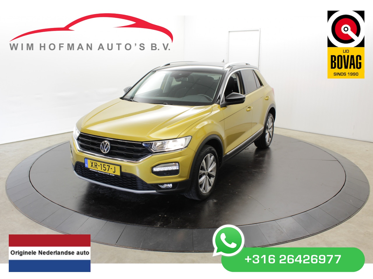 Volkswagen T-Roc - 1.0 TSI Style 2-Tone Camera Apple Carplay Adapt-cruise Clima 1e eigenaar - AutoWereld.nl