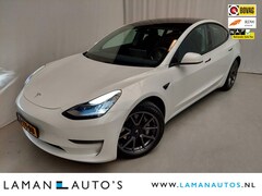 Tesla Model 3 - MY21 Long Range Dual Motor AWD 441pk FSD Warmtepomp Pano Leder Navi LED 18" Trekhaak | NAP