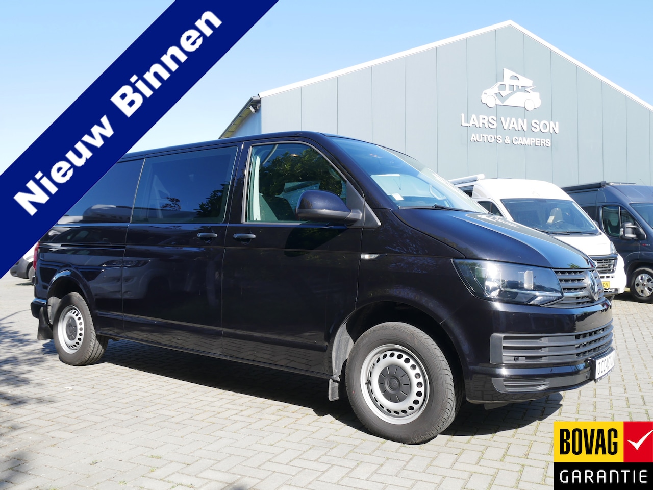 Volkswagen Transporter - 2.0 TDI L2H1 DC Business 2.0 TDI L2H1 DC Business, Achterdeuren, Trekhaak, 150 PK!! - AutoWereld.nl