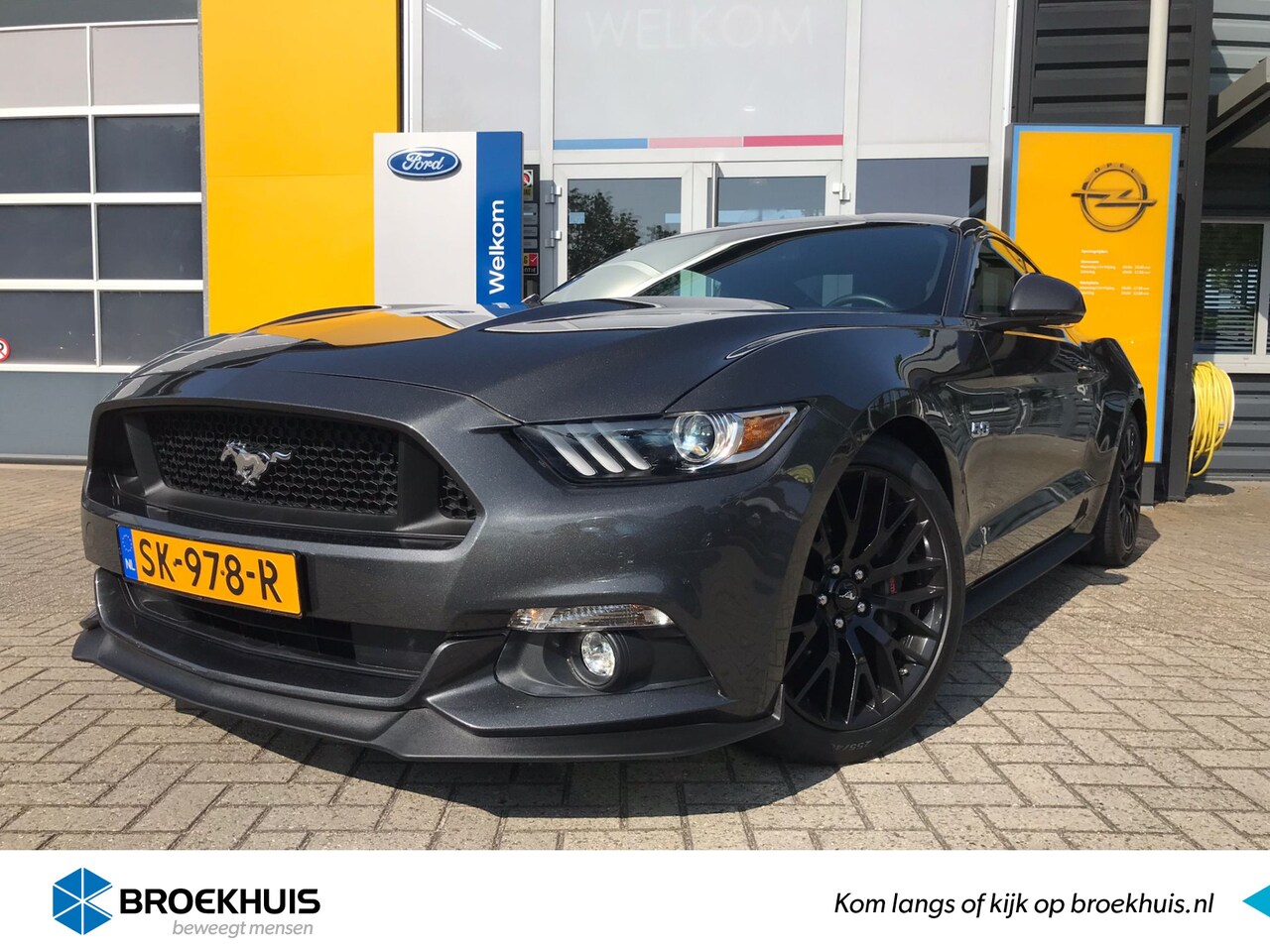 Ford Mustang - 5.0 V8 GT 422PK | NAVIGATIE| CLIMATE CONTROL| LEDER| STOEL VERWARMING&VERKOELING| 19 INCH - AutoWereld.nl