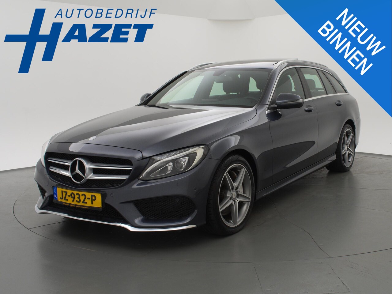 Mercedes-Benz C-klasse Estate - 300 CDI HYBRID 231 PK AMG-LINE + PANORAMA / LED / CAMERA / LEDER - AutoWereld.nl