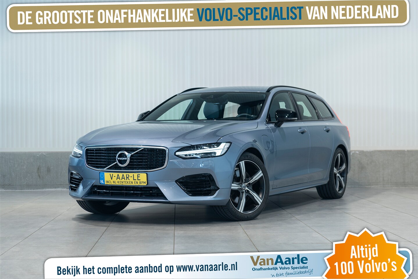Volvo V90 - T8 INCL.BTW Aut. R-Design Parkeercamera Navigatie 390pk - AutoWereld.nl