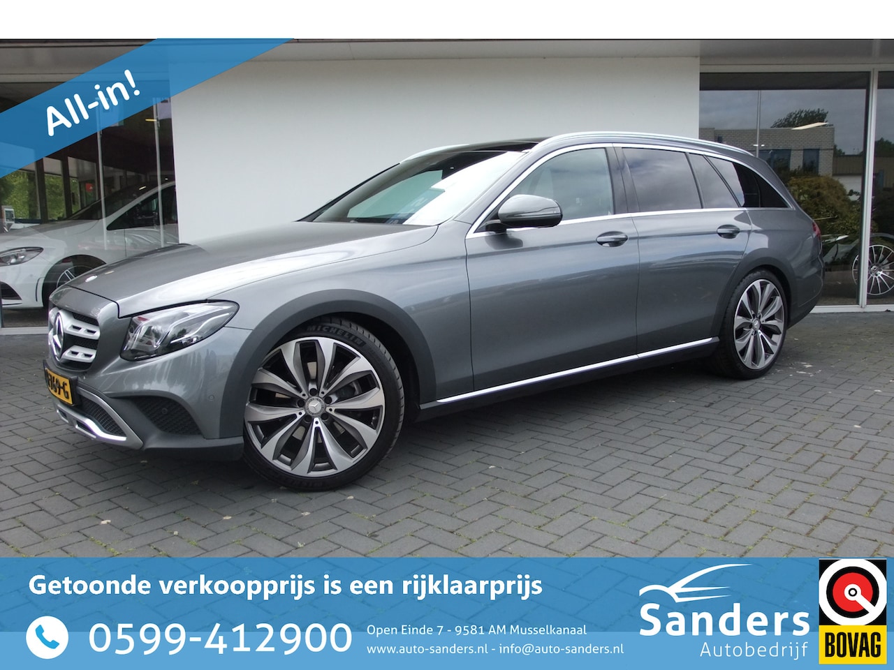 Mercedes-Benz E-klasse All-Terrain - All-Terrain 220 d 4MATIC Prestige Plus / Carbon / 20 inch/ Panorama/ Leer / Trekhaak af-fa - AutoWereld.nl