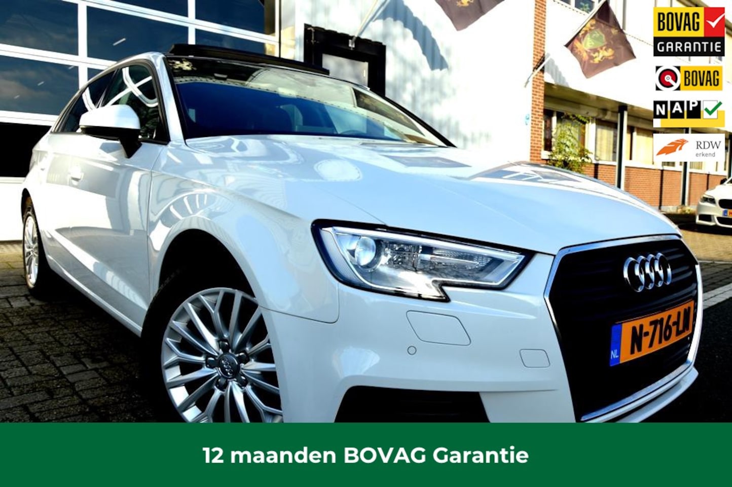 Audi A3 Sportback - 1.6 TDI S-t AUT PDC/LEER/NAVI/PANO-DAK - AutoWereld.nl