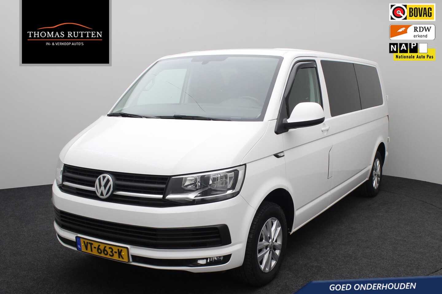 Volkswagen Transporter - 2.0 TDI L2H2 Highline 2016 | Airco | Goed Onderhouden | Trekhaak | Navigatie | Cruise Cont - AutoWereld.nl