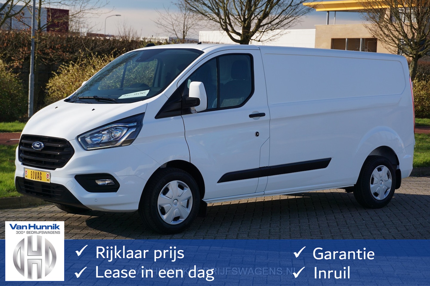 Ford Transit Custom - 340L 130PK Trend AUT Airco, Camera, Apple CP/Android Auto, Standkachel!! NR. 499 - AutoWereld.nl