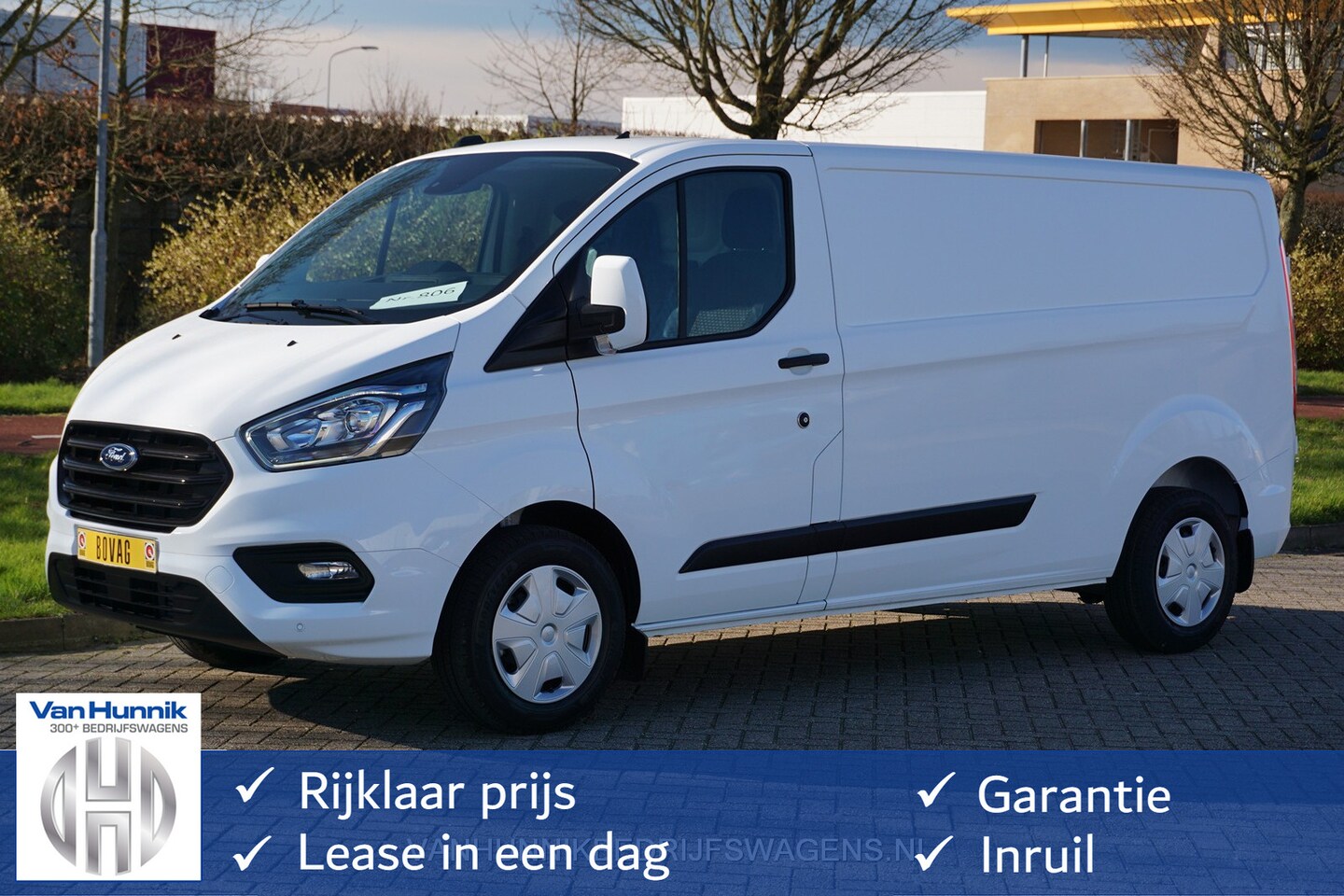 Ford Transit Custom - 340L 130PK Trend AUT Airco, Camera, Apple CP/Android Auto, Standkachel!! NR. 486 - AutoWereld.nl