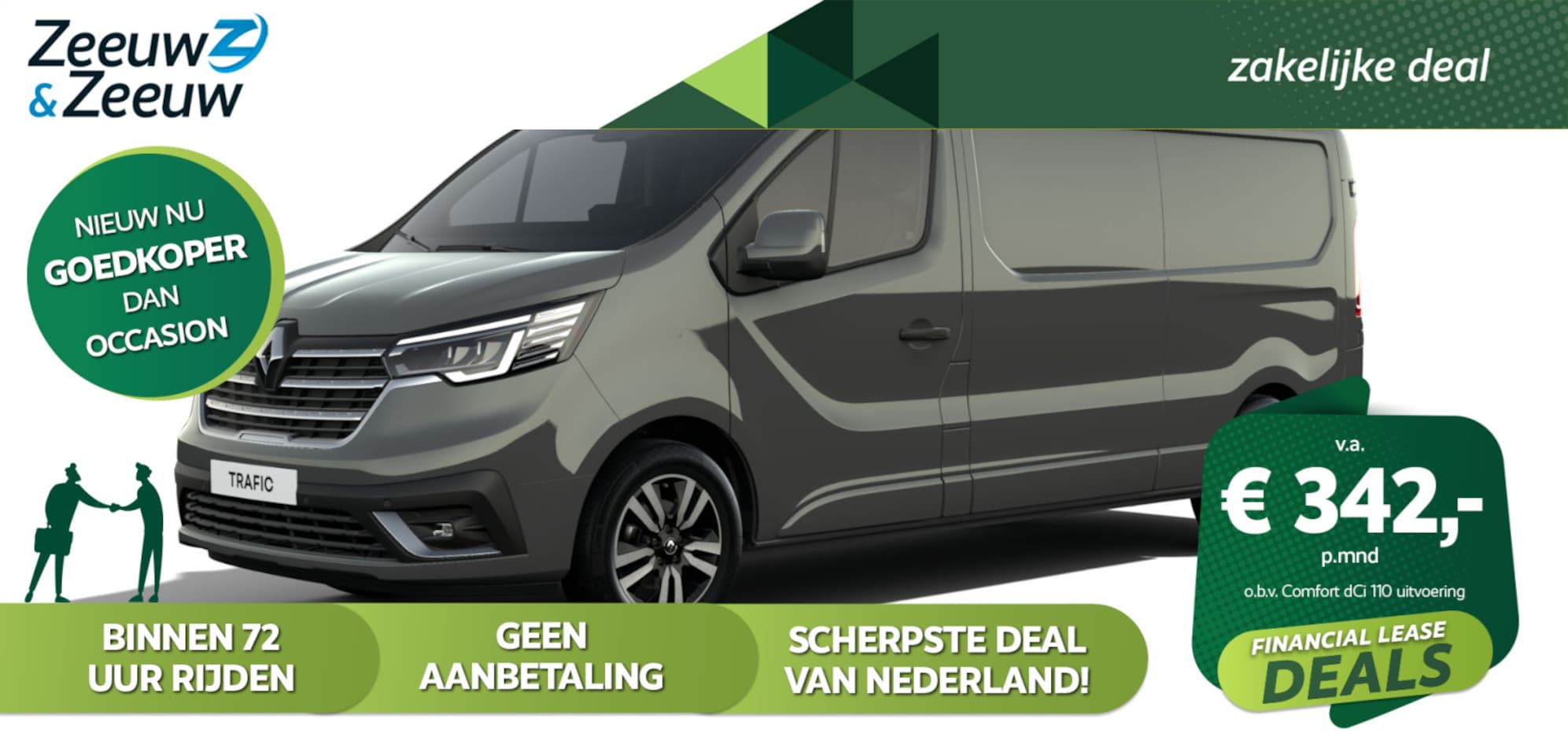Renault Trafic - Phase 2 | dCi 170 EDC T29 L1H1 Luxe | Nieuw te bestellen  | FINANCIAL LEASE v.a. €299,- ex - AutoWereld.nl