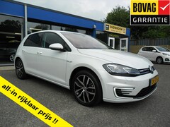 Volkswagen e-Golf - e-Golf Nav Leder Ecc Warmtepomp 17"Lmv Camera Pdc Digi Xenon Dynaudio Incl Btw Rijklaarpri