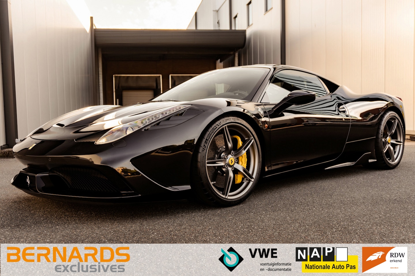 Ferrari 458 - Speciale 4.5 V8 - Nero Daytona - Warranty - AutoWereld.nl