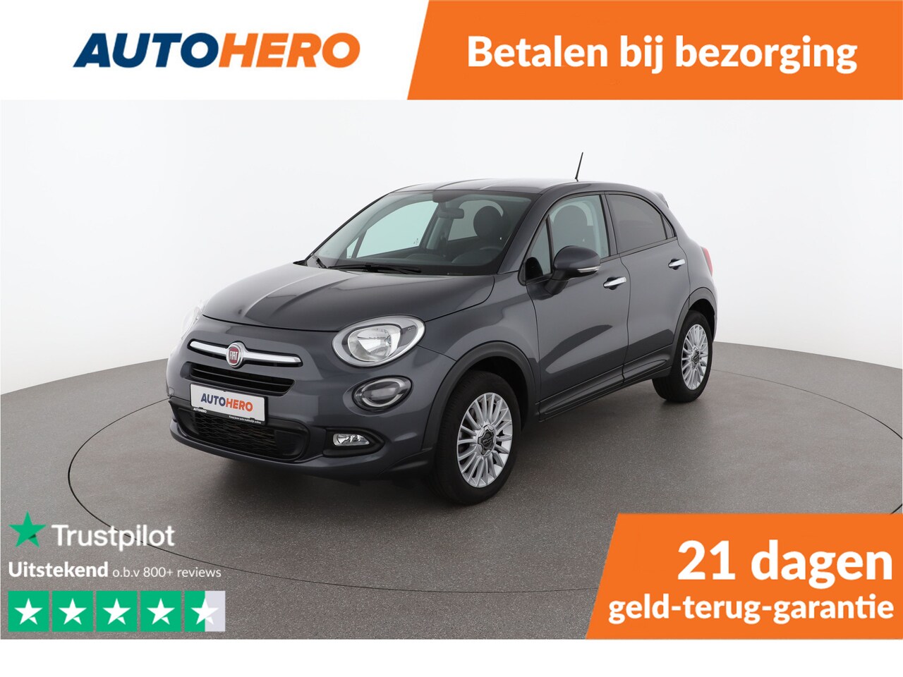 Fiat 500 X - 1.4 Turbo MultiAir PopStar 140PK | CU51547 | Navi | Climate | Cruise | Stoelverwarming | P - AutoWereld.nl