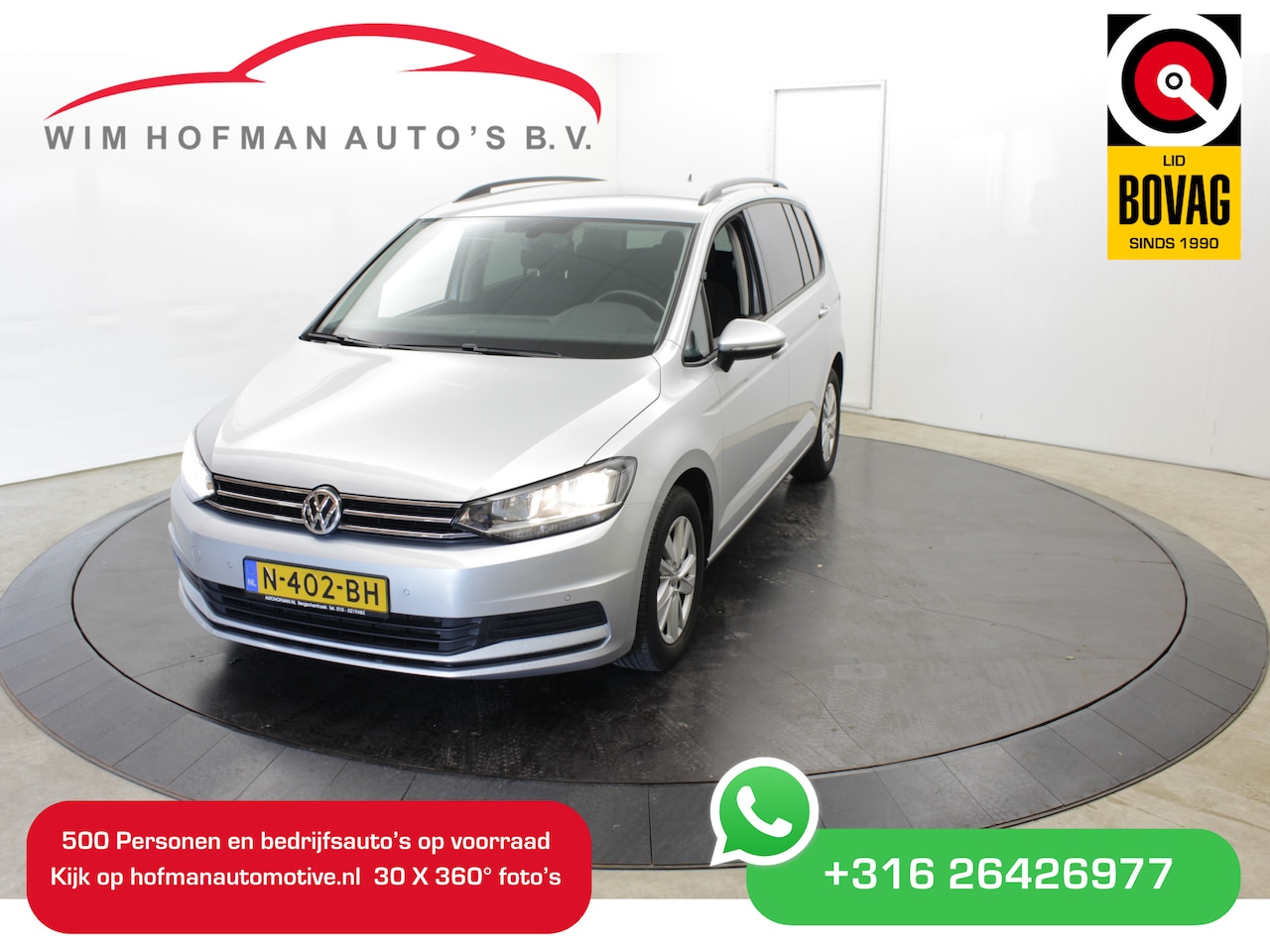 Volkswagen Touran - 1.5 TSI 7Pers Autom. DSG App-connect PDC V+A Navi Adapt.cruise - AutoWereld.nl