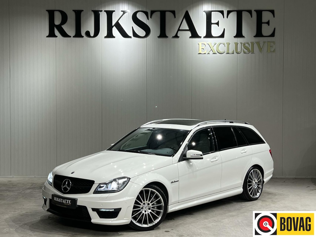 Mercedes-Benz C-klasse Estate - C63 AMG|PANO|H&K|MEMORY|FACELIFT - AutoWereld.nl