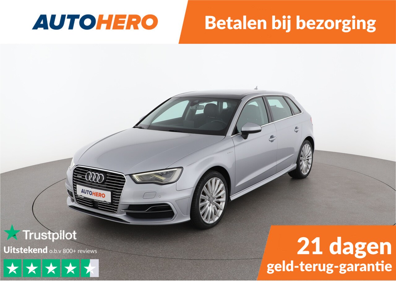 Audi A3 Sportback - 1.4 e-tron PHEV Ambition 150PK | WG70862 | Navi | Climate | Cruise | LED | Leder | Achteru - AutoWereld.nl