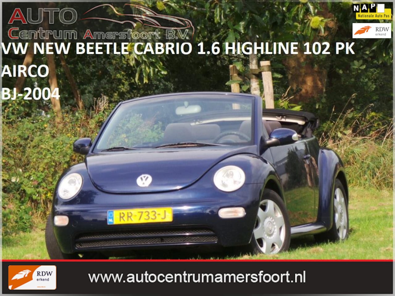 Volkswagen New Beetle Cabriolet - 1.6 Highline 1.6 Highline ( AIRCO + INRUIL MOGELIJK ) - AutoWereld.nl