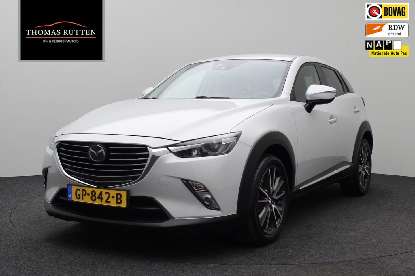 Mazda CX-3 - 2.0 SkyActiv-G 120 GT-M 2015 | NAP | Automaat | 100% onderhouden | Stuurbediening | Naviga - AutoWereld.nl