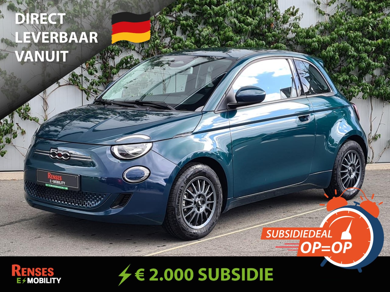 Fiat 500 - Action 24 kWh - €2.000 milieusubsidie - AutoWereld.nl