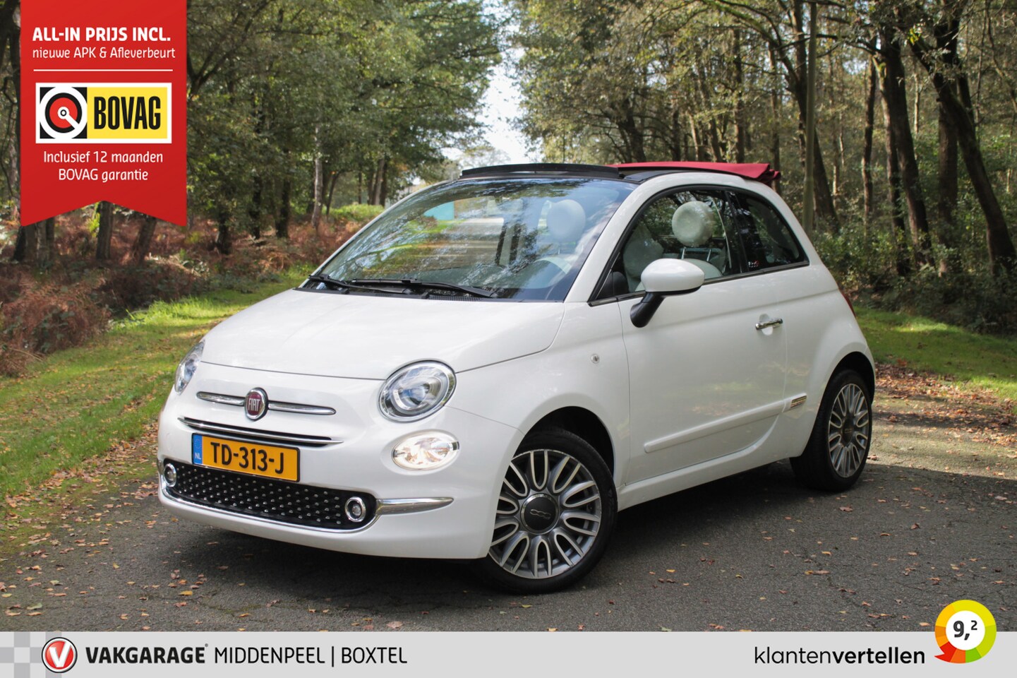 Fiat 500 C - 1.2 DAB | Navi | Cruise - AutoWereld.nl