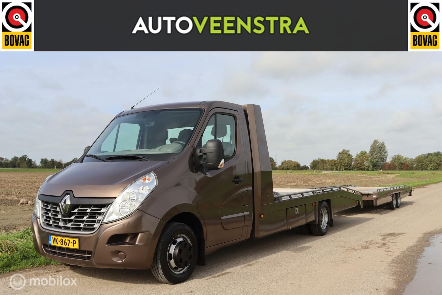 Renault Master - oprijtruck T35 2.3 dCi L4 oprijtruck tijhof + trailer - AutoWereld.nl