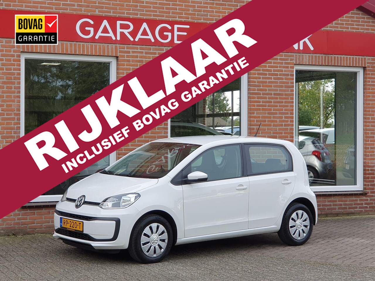 Volkswagen Up! - 1.0 BMT move up! 60PK 5drs airco, navi, carkit, dab+, elektr.ramen RIJKLAAR - AutoWereld.nl