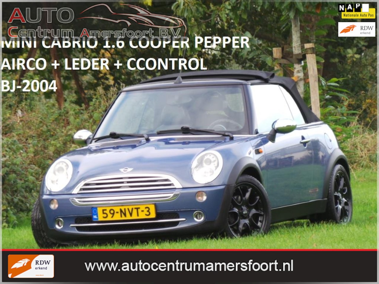 MINI Cabrio - 1.6 Cooper Pepper 1.6 Cooper Pepper ( INRUIL MOGELIJK ) - AutoWereld.nl