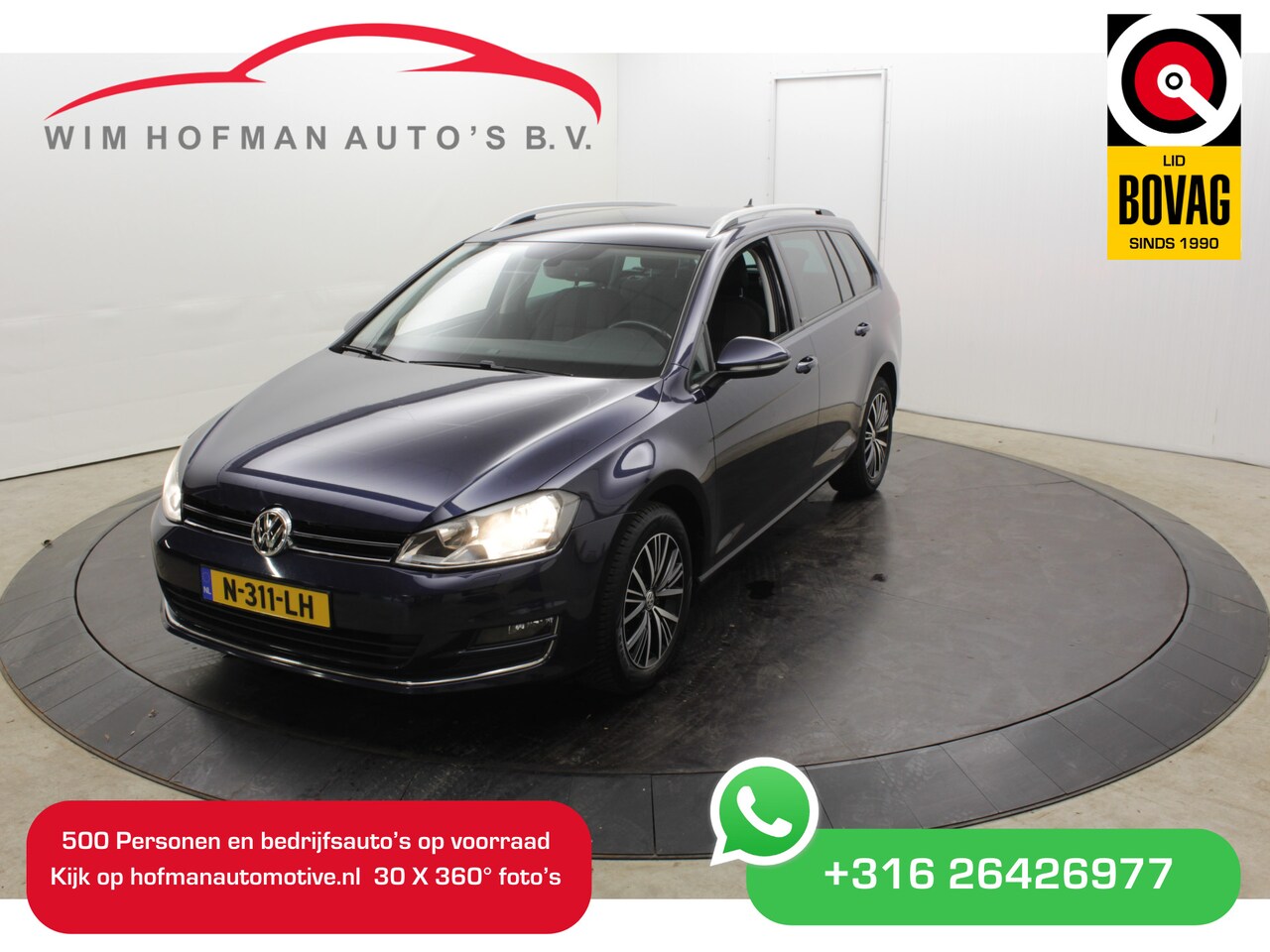 Volkswagen Golf Variant - 1.2 TSI Allstar 4 cylinder 111PK DSG Camera Cruise Stoelverw PDC V+A Carplay Clima - AutoWereld.nl