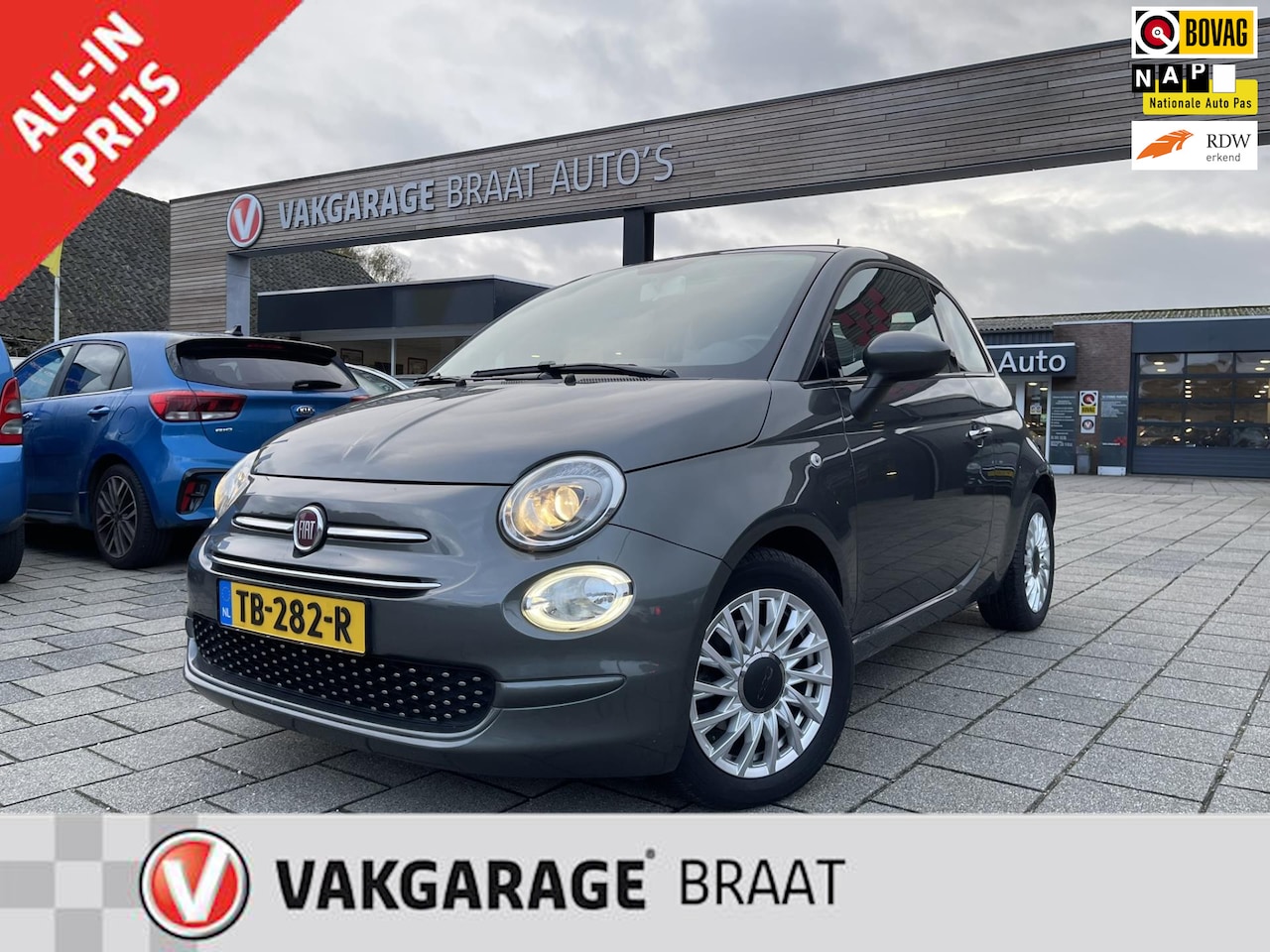 Fiat 500 - 0.9 TwinAir l PANO l CRUISE l CARPLAY l RIJKLAAR! - AutoWereld.nl