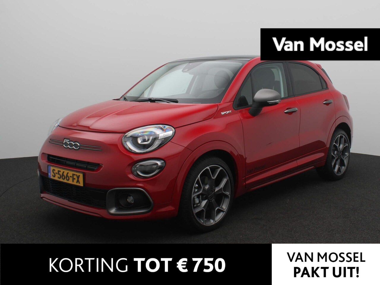 Fiat 500 X - 1.5 Hybrid Sport | 19" velgen | Alcantara | Achteruit rijcamera - AutoWereld.nl