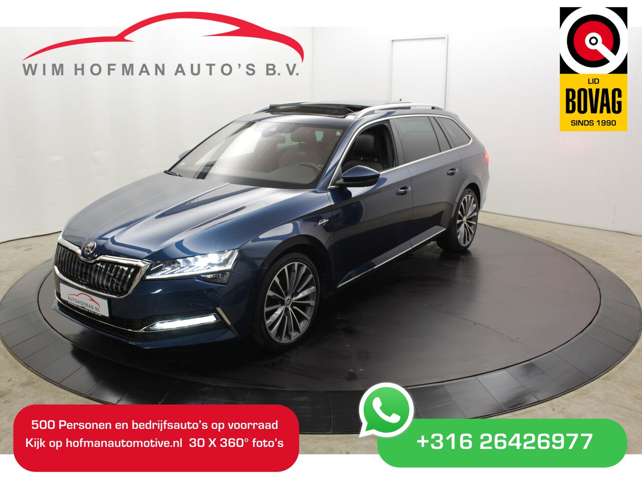 Skoda Superb - 1.4 TSI iV Laurin & Klement El Trekh Panodak Vol Leder 19" Dicpro navi - AutoWereld.nl