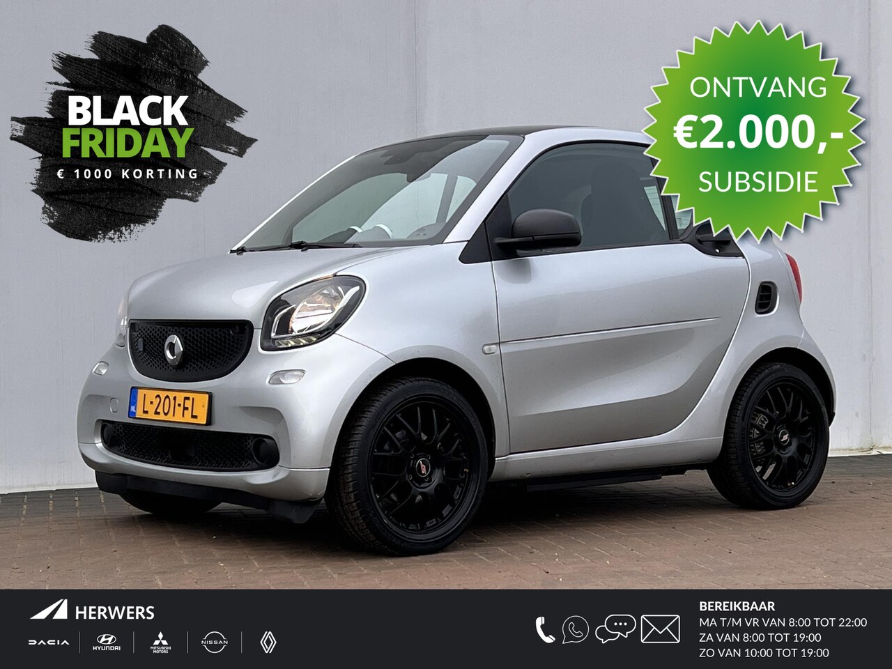 Smart Fortwo EQ Comfort Automaat / €2.000, Subsidie mogelijk