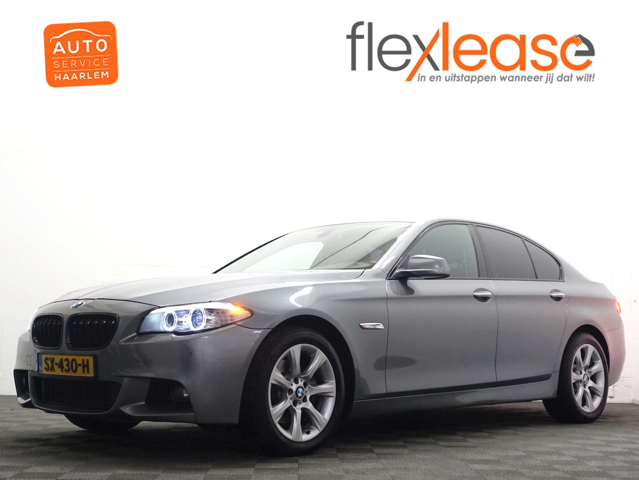 BMW 5-serie - 520i High Exe M Sport Aut- Xenon Led, Leder, Clima, Verwarmd Elektrische interieur - AutoWereld.nl