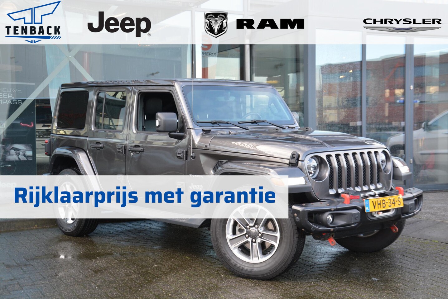 Jeep Wrangler - 2.2D Sahara 1e eig | Grijs kent ex btw | Rijdklaarprijs - AutoWereld.nl