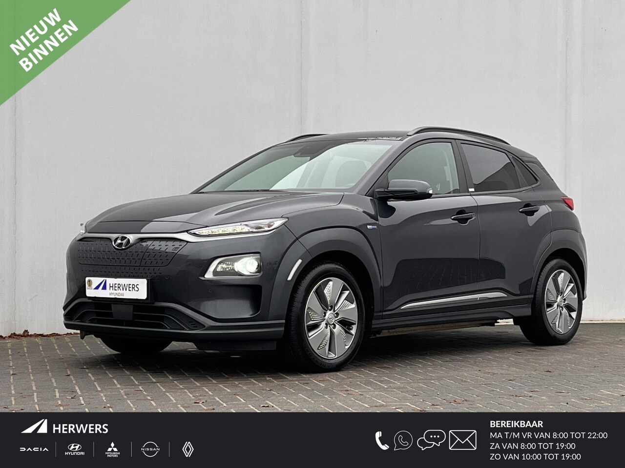 Hyundai Kona Electric Premium 64 kWh / 3 fase laden / Head Up Display