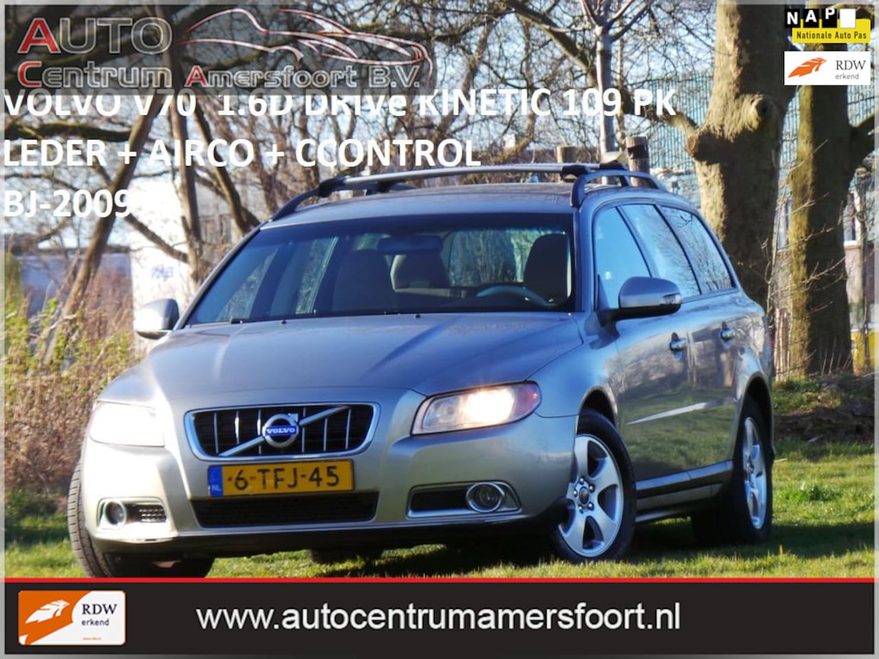 Volvo V70 - 1.6D DRIVe Kinetic 1.6D DRIVe Kinetic ( INRUIL MOGELIJK ) - AutoWereld.nl