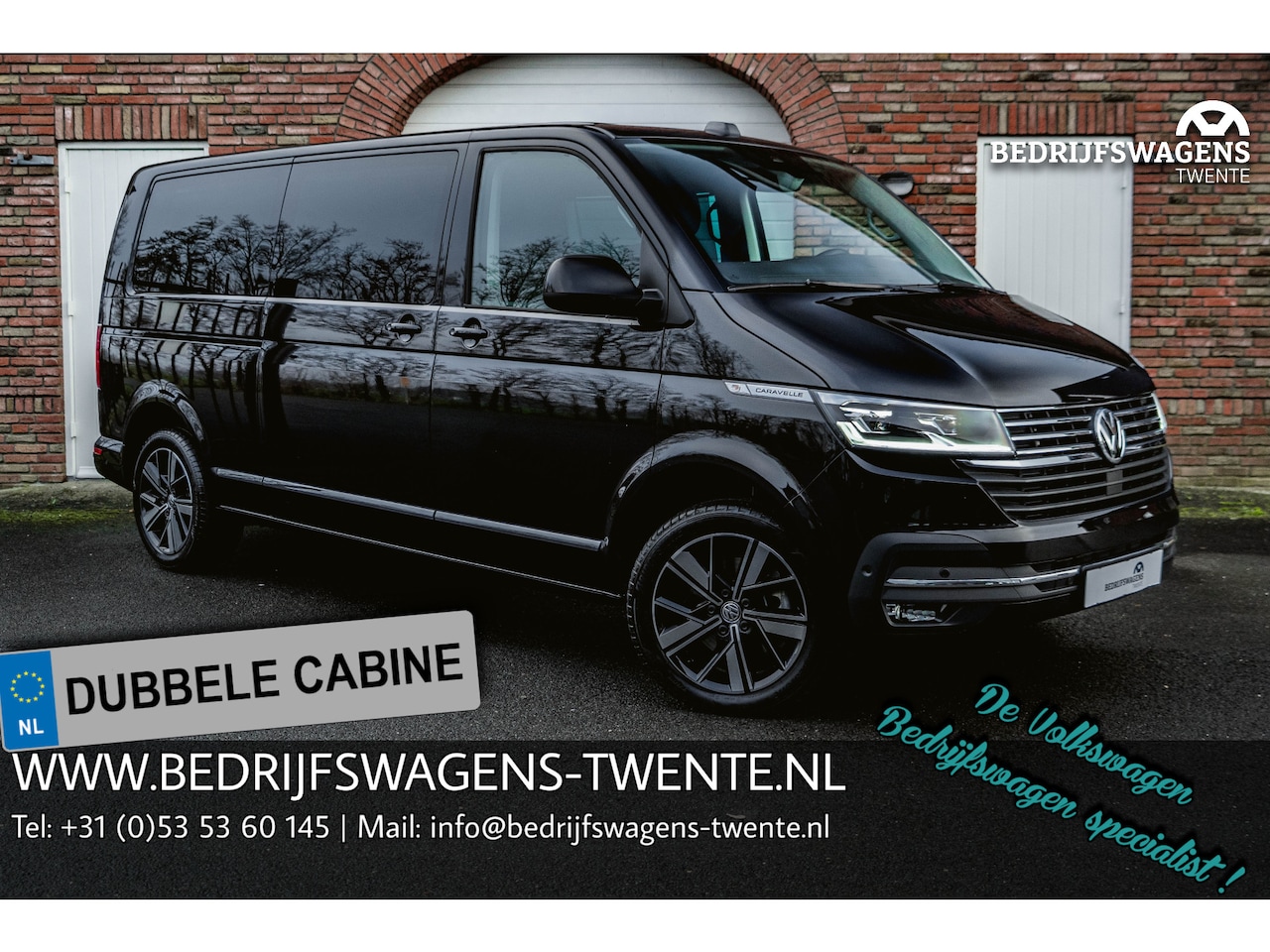 Volkswagen Transporter Caravelle - T6.1 2.0 TDI 204 PK DSG L2H1 A-KLEP FULL OPTIONS ACC | LED | Leder | Side Assist | Privacy - AutoWereld.nl