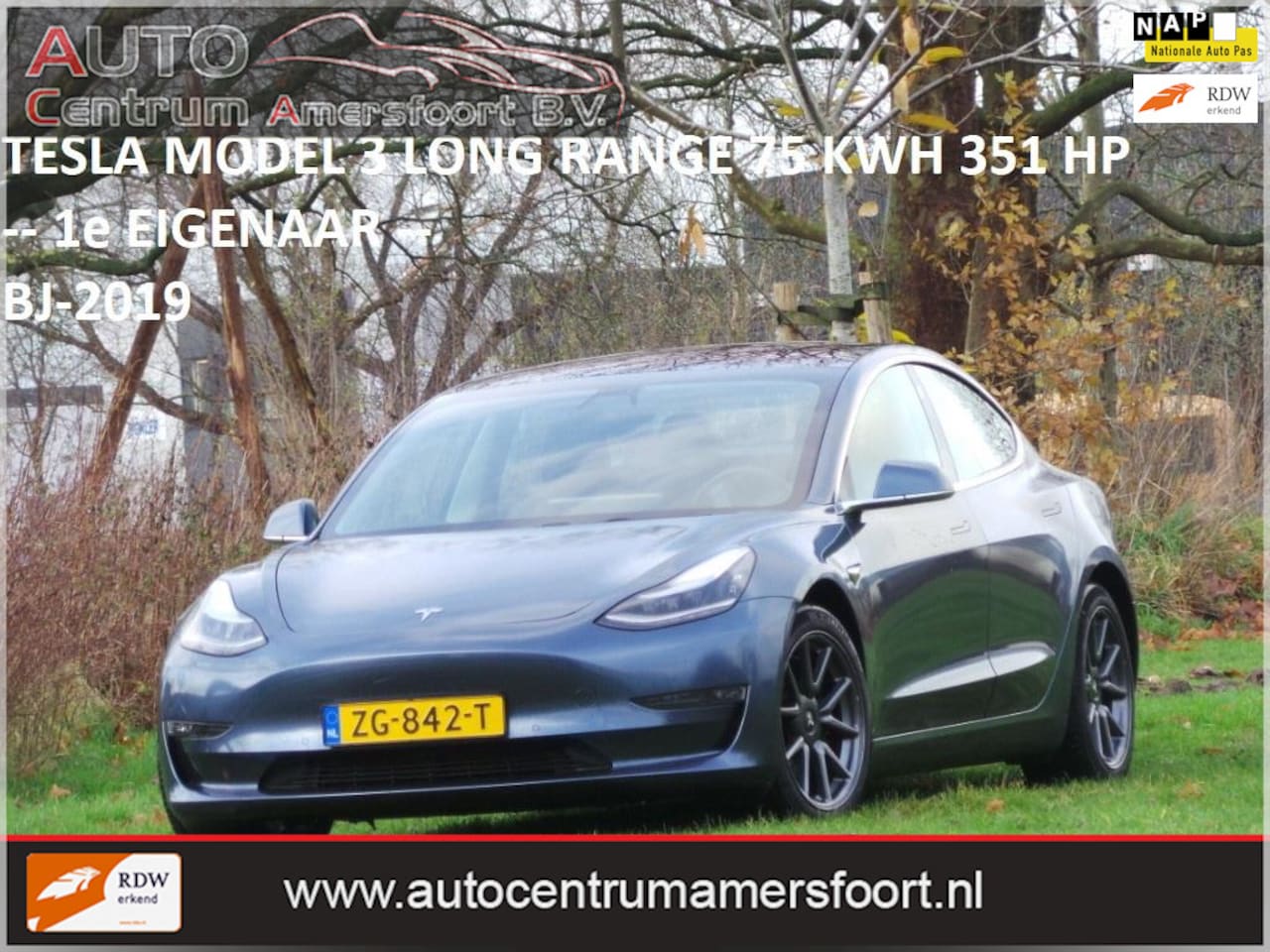 Tesla Model 3 - Long Range RWD Long Range 75 kWh ( INRUIL MOGELIJK ) - AutoWereld.nl