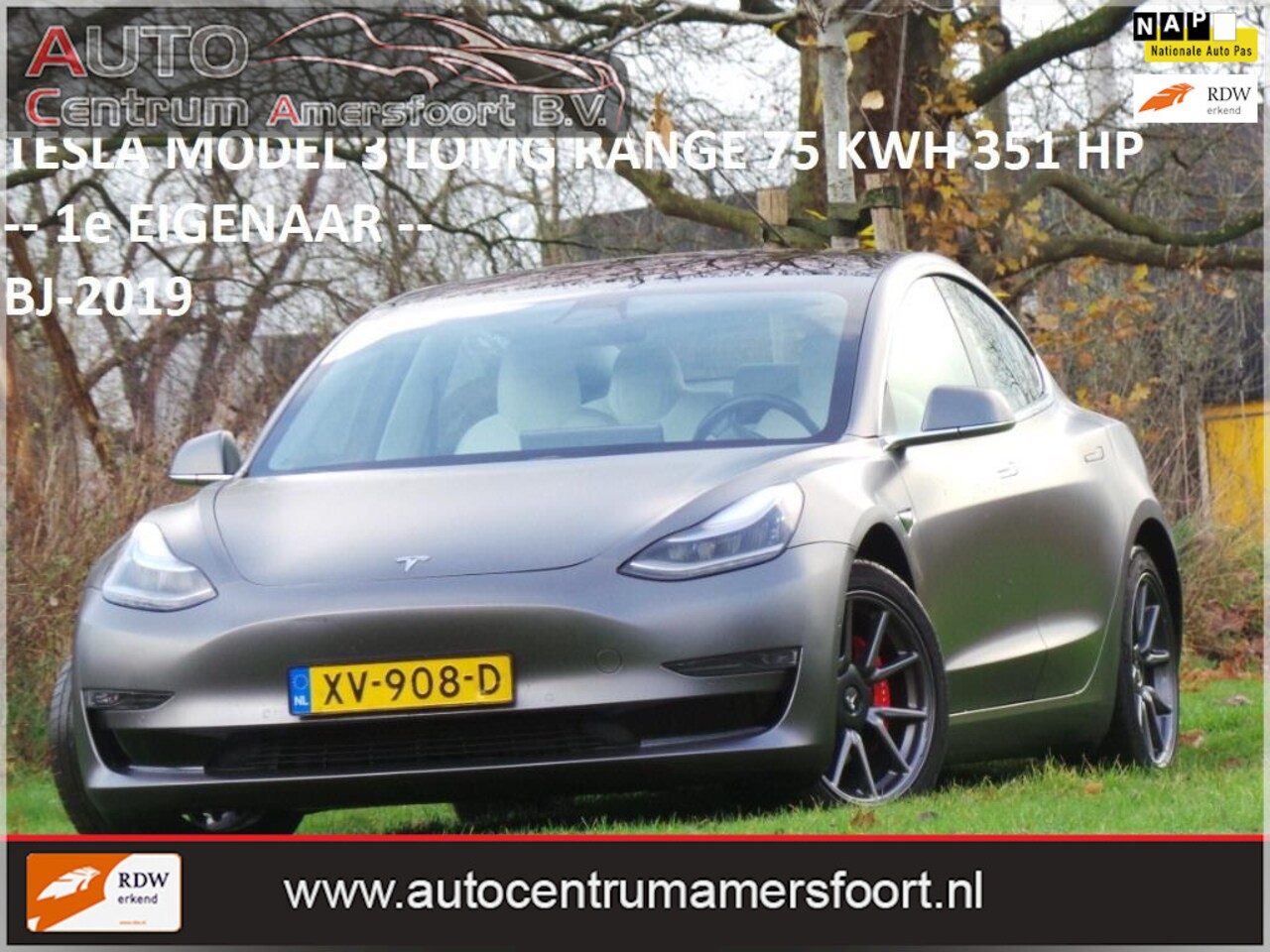 Tesla Model 3 - Long Range RWD Long Range 75 kWh ( INRUIL MOGELIJK ) - AutoWereld.nl