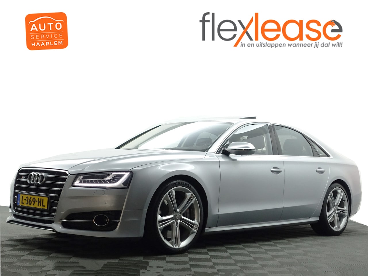 Audi A8 - 4.0 TFSI S8 Quattro Design selection- Stoelmassage, Head Up, Stoelventilatie, Alcantara in - AutoWereld.nl