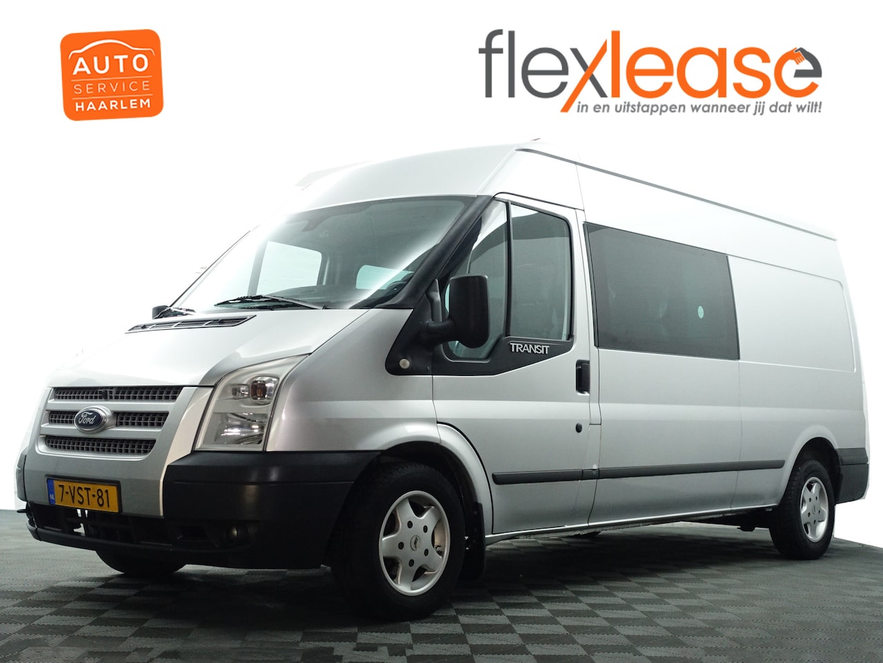 Ford Transit - 300L 2.2 TDCI- Dubbele Cabine, 5 Pers, Bluetooth Audio, Mf Stuur, Cruise, Clima - AutoWereld.nl