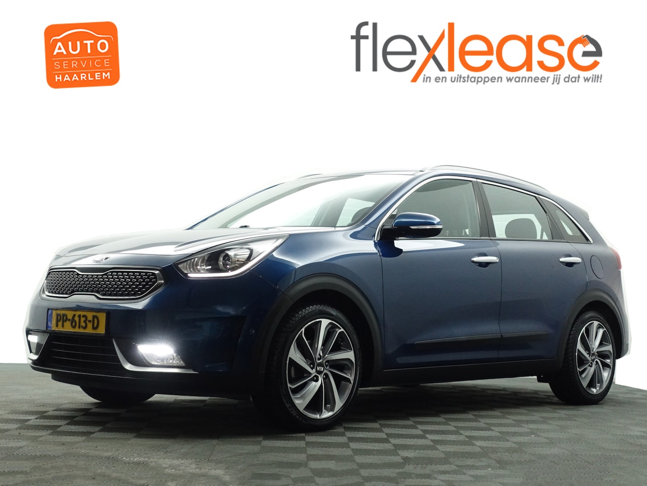 Kia Niro - 1.6 GDi Hybrid DynamicLine Aut- INCL BTW, Leder Interieur, Camera, Navi, Lane Assist, Xeno - AutoWereld.nl