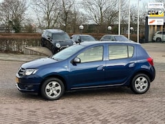 Dacia Sandero - 0.9 TCe 10th Anniversary, bj.2015, blauw, airco, NAP met 123459 km.en APK tot 12/2024, spo