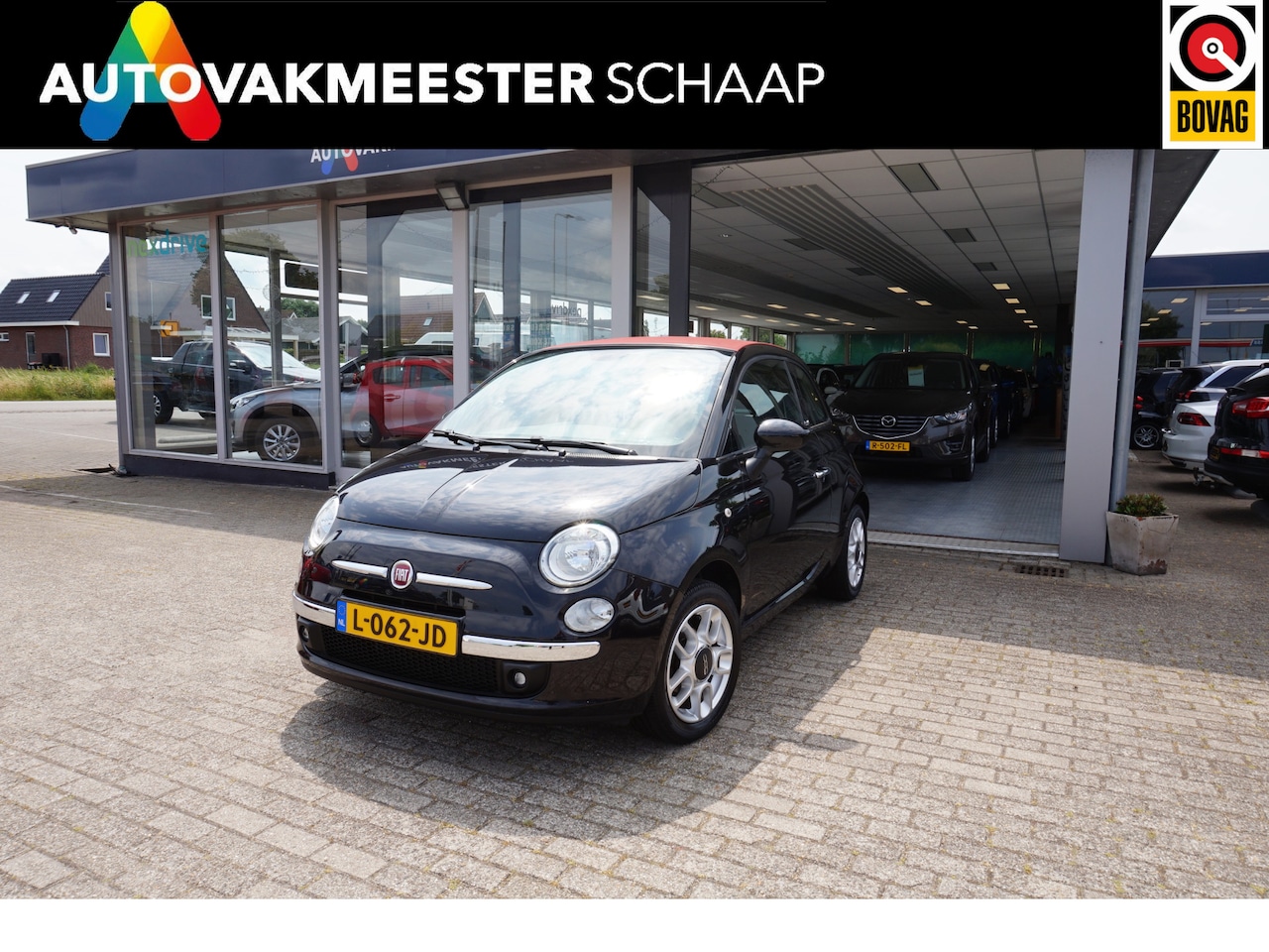 Fiat 500 C - 1.2 Lounge 1.2 Lounge , cabrio , Inclusief 12 mnd bovag garantie ,airco,trekh,92dkm. - AutoWereld.nl