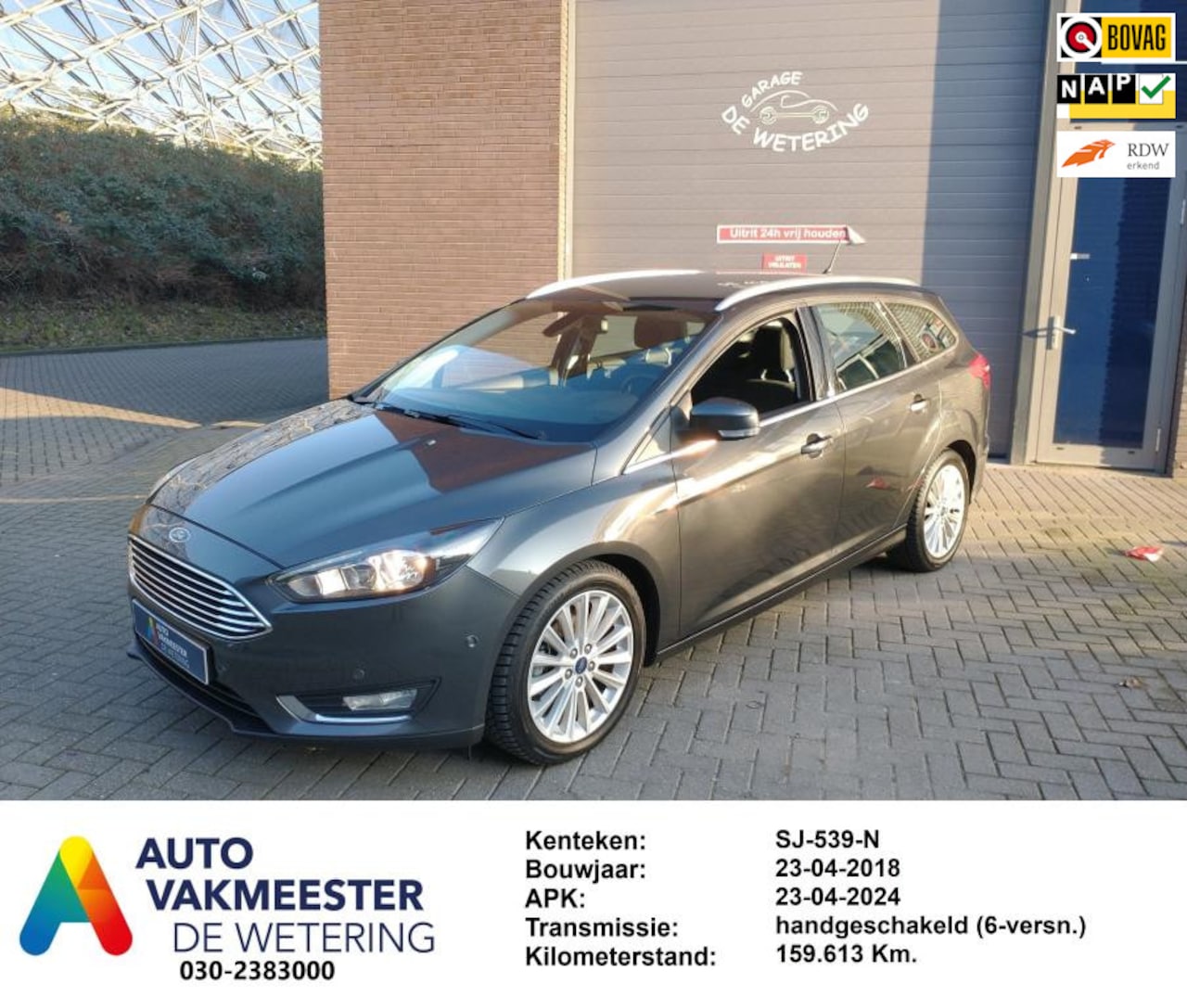 Ford Focus Wagon - 1.0 EcoBoost Titanium 1.0 EcoBoost Titanium (125 Pk) - AutoWereld.nl