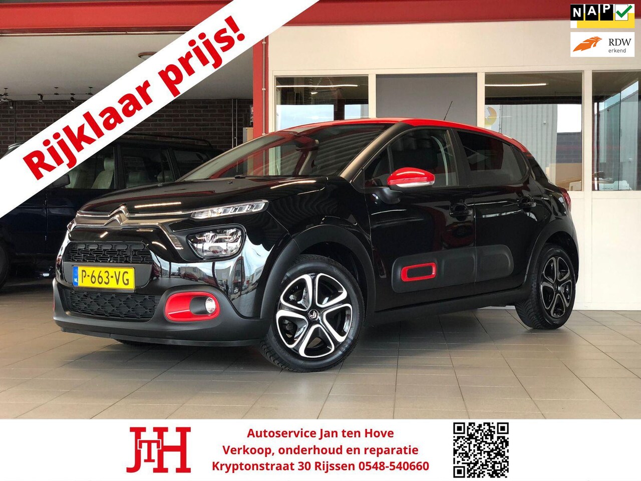 Citroën C3 - 1.2 PureTech Shine Business*Cruise Control*Fabrieksgarantie*NAP*Clima*Navi*App-Connect - AutoWereld.nl