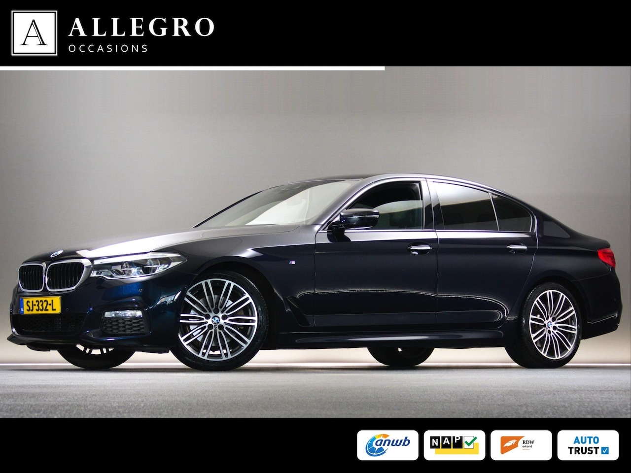 BMW 5-serie - 520i High Executive M-Sport (NAVIGATIE PROFESSIONAL, CLIMATE CONTROL, LEDEREN COMFORSTOELE - AutoWereld.nl