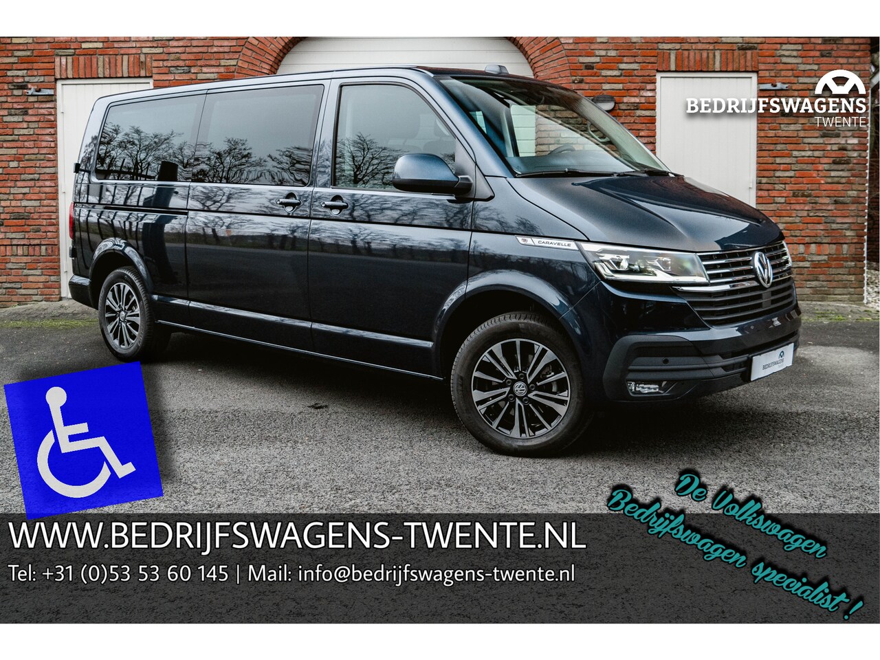 Volkswagen Transporter Caravelle - T6.1 ROLSTOELBUS 2.0 TDI 150 PK DSG L2H1 Comfortline A-Deuren ACC| LED | Privacy Glas | Bi - AutoWereld.nl