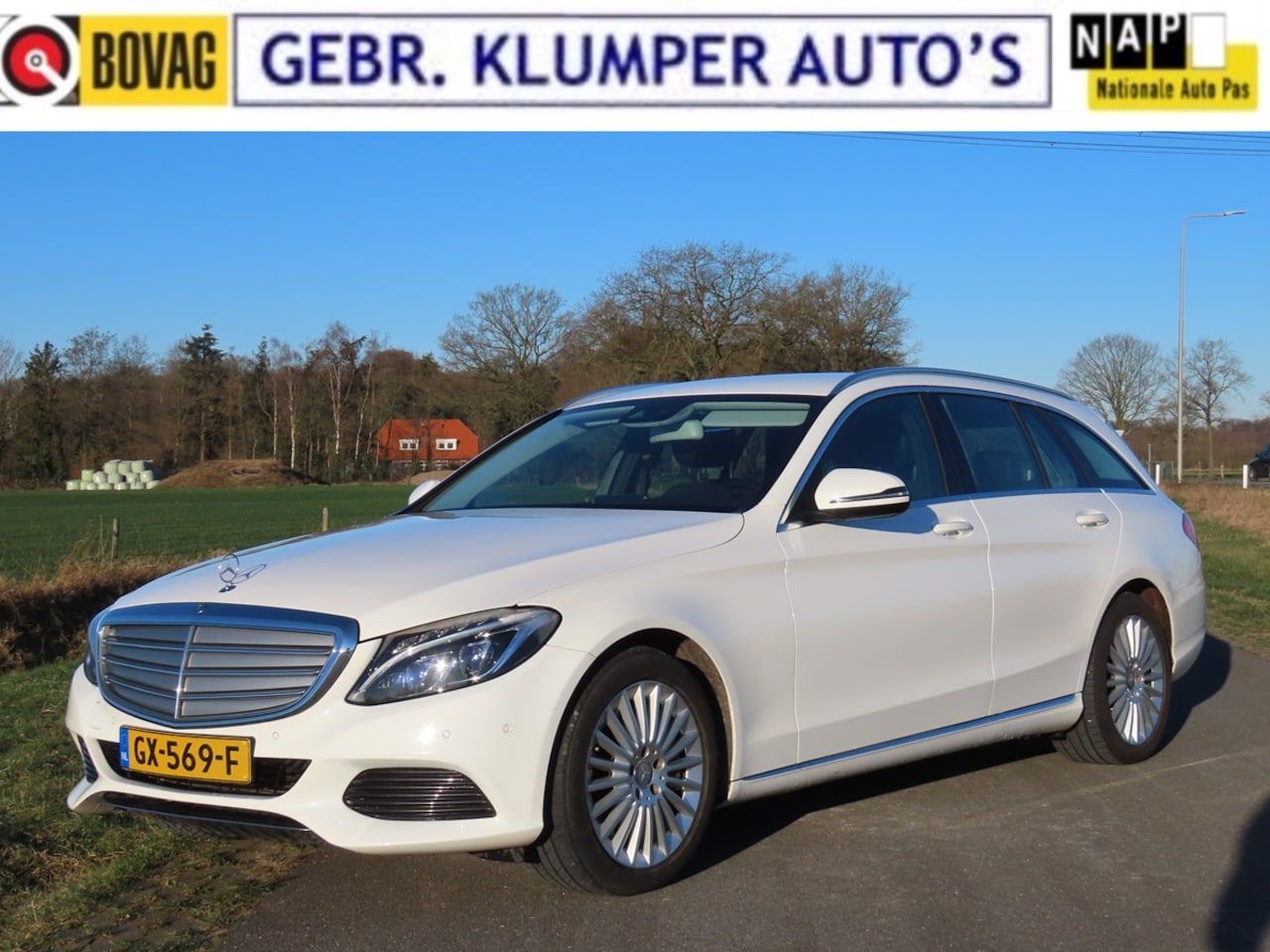 Mercedes-Benz C-klasse Estate - 350 e Lease Edition Burmester, Luchtvering, LED, Navi, 2e Eig. - AutoWereld.nl