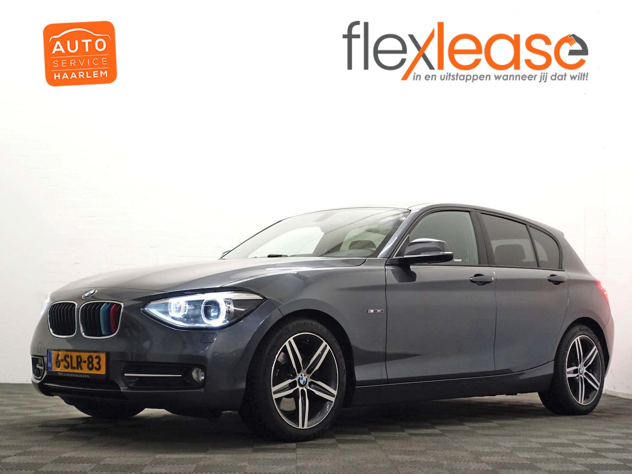 BMW 1-serie - 125d 250Pk M Performance Aut- Sport Leder, Xenon Led, Ambianceverlichting, Navi, Cruise - AutoWereld.nl