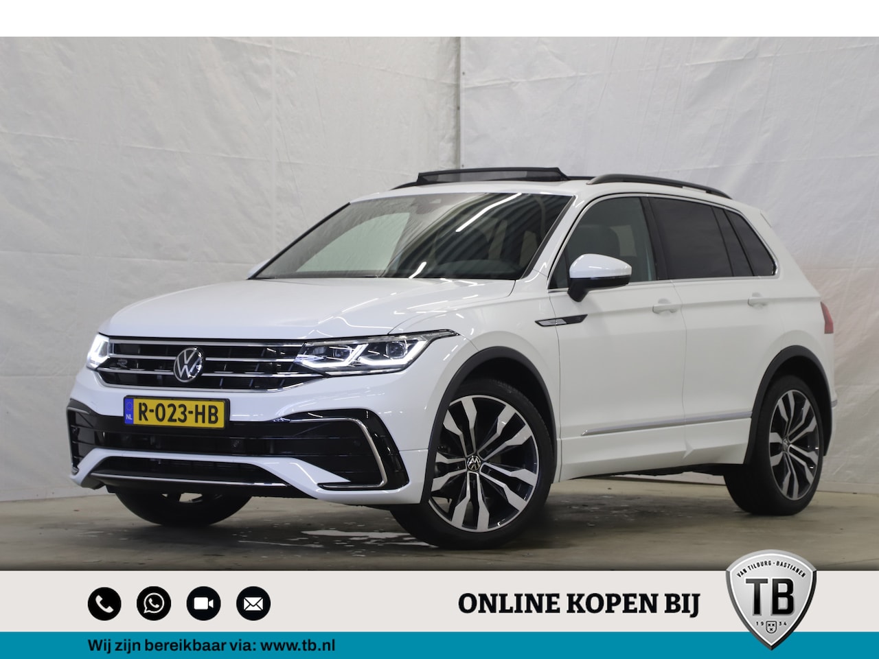 Volkswagen Tiguan 1 5 TSI 150pk DSG R Line Navigatie Panorama Trekhaak Stoelverwarming 2021